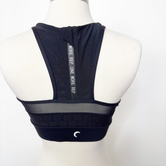 ZYIA Black Flower All Star Sports Bra S - Picture 5 of 7